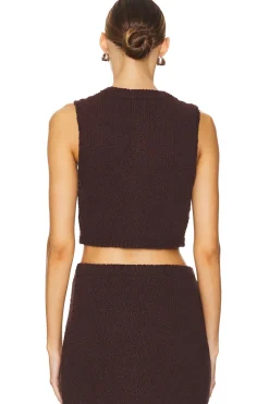 Hot Agnese Cropped Vest Tops