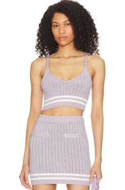 Online Alize Cropped Knit Tank Tops