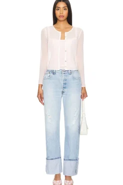 Online Angelica Sheer Cardigan Tops