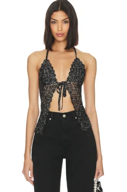 Sale Arian Halter Tie Top Tops