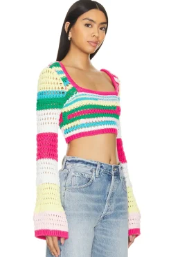 Hot Aven Long Sleeve Crop Top Tops