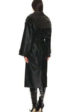 Fashion Barrett Faux Leather Coat Jackets & Coats