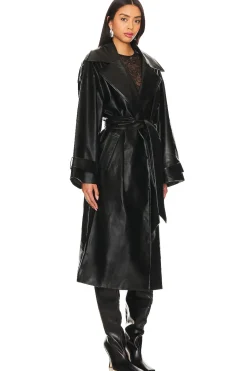 New Barrett Faux Leather Coat Leather