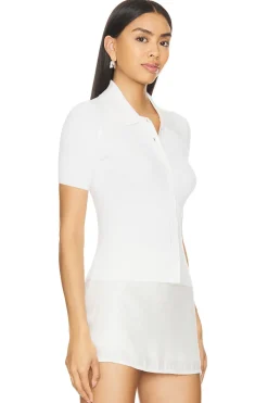 Sale Barrie Short Sleeve Polo Cardigan Tops