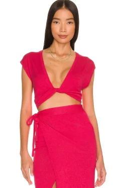 Hot Basia Twist Top Tops
