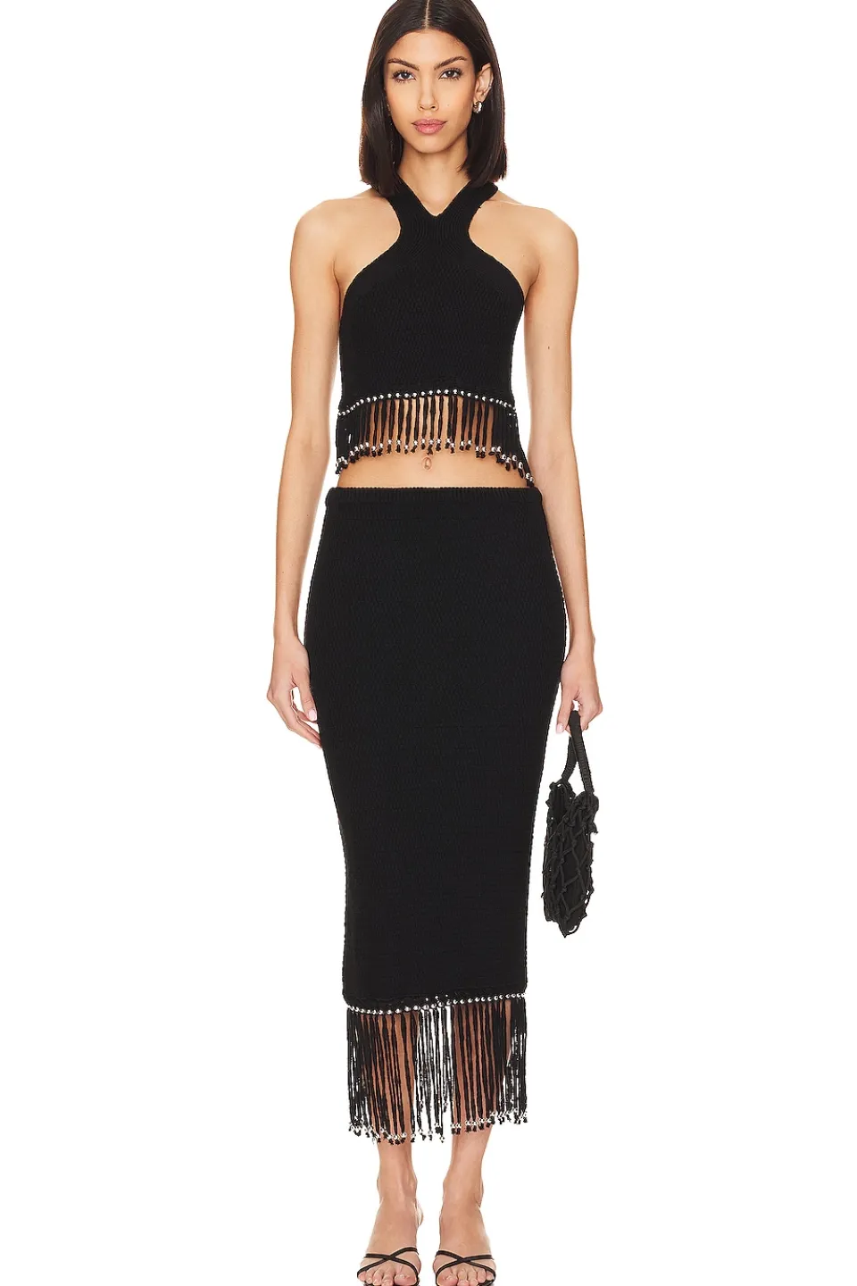 Discount Bryony Fringe Top Tops