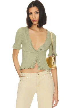 Sale Carissa Ruffle Sweater Tops