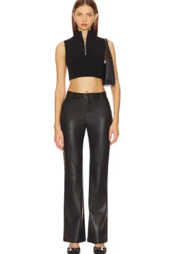 Clearance Christine Flare Pants Leather