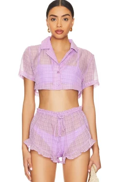 Online Daydreamer Crop Top Swimsuits & Cover-ups