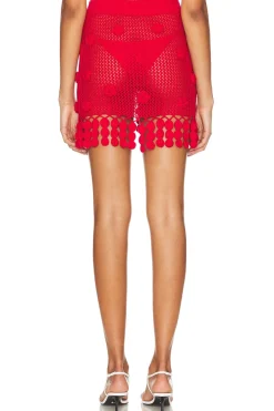 Sale Domitilla Crochet Mini Skirt Skirts