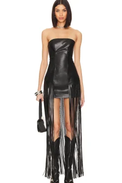 Outlet Dutton Faux Leather Dress Dresses