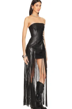 Outlet Dutton Faux Leather Dress Dresses