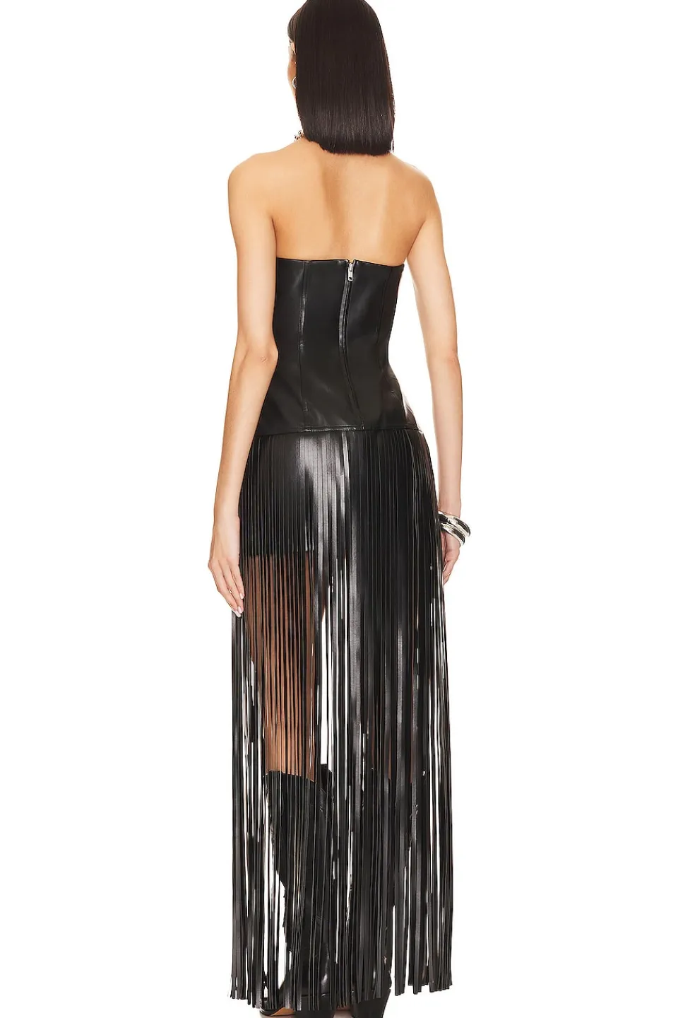 Sale Dutton Faux Leather Dress Leather
