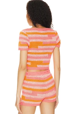 Clearance Eliava Crochet Cardigan Tops