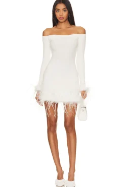 Online Ellerie Feather Knit Mini Dress Sweaters & Knits