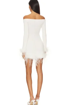 Online Ellerie Feather Knit Mini Dress Sweaters & Knits