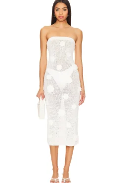 Clearance Everla Rosette Midi Dress Dresses