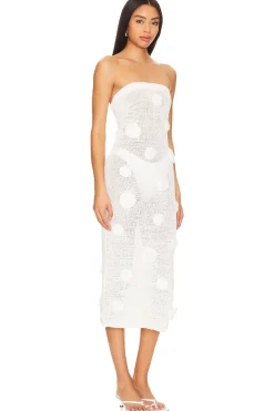 Clearance Everla Rosette Midi Dress Dresses