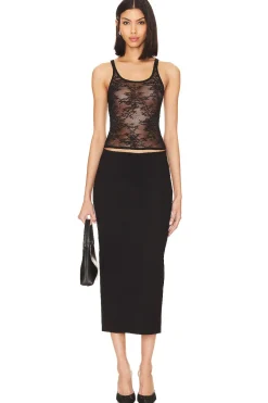 Outlet Fabienne Midi Skirt Skirts