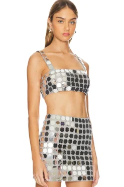 Hot Gilles Sequin Crop Top Tops