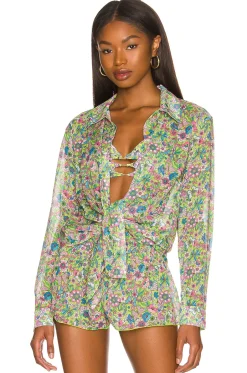Fashion Groovy Delight Shirt Swimsuits & Cover-ups