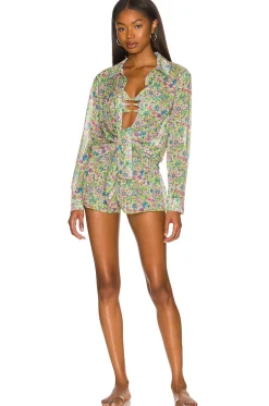 Fashion Groovy Delight Shirt Swimsuits & Cover-ups