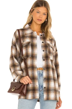 Outlet Harlow Flannel Shacket Jackets & Coats