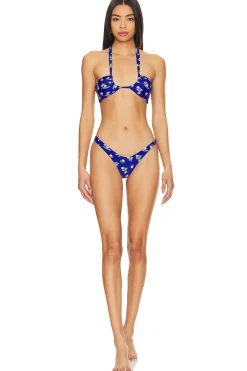 Online Hina Ruched Triangle Top Swimsuits & Cover-ups