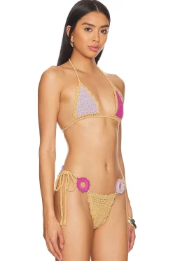 Discount Jinny Crochet Bikini Top Swimsuits & Cover-ups