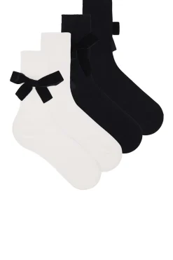 Clearance Jocelyn Bow Socks 2 Pack Lingerie & Sleepwear