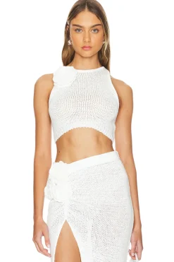 Hot Joya Rosette Top Tops