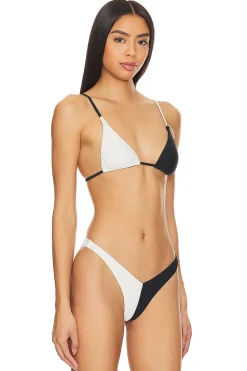 Fashion Kimo Contrast Triangle Top Swimsuits & Cover-ups