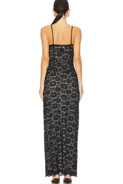 Outlet Leila Sheer Gown Dresses