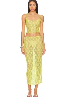 Discount Lia Sheer Tank Top Tops