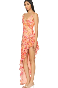 Clearance Lilo Asymmetrical Maxi Dress Dresses