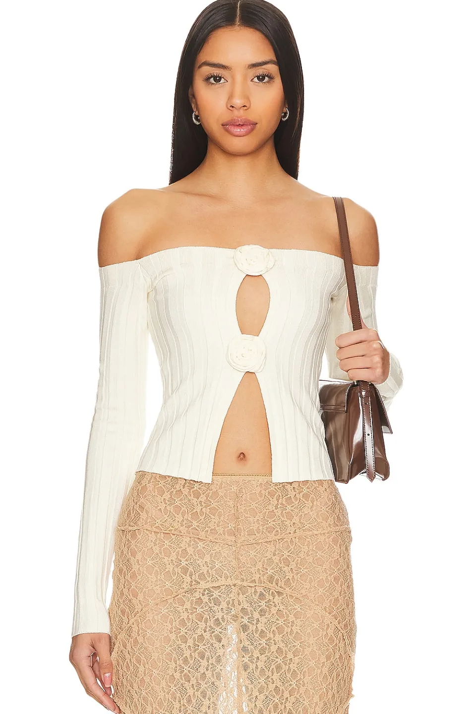 Outlet Liora Rosette Sweater Tops