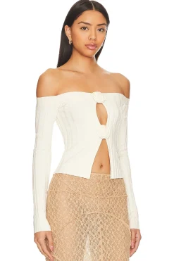 Outlet Liora Rosette Sweater Tops