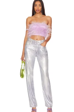 Sale Marianne Feather Crop Top Tops