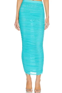 Hot Marine Maxi Skirt Skirts