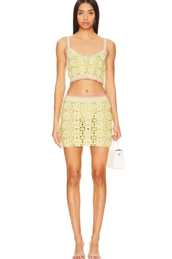 Fashion Meadow Crochet Skirt Skirts