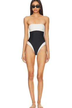 Fashion Moani Strapless One Piece Swimsuits & Cover-ups