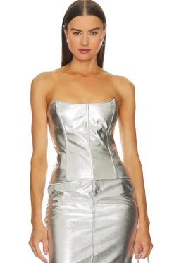 Hot Monique Faux Leather Corset Tops