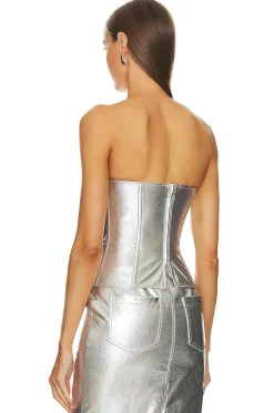 Hot Monique Faux Leather Corset Tops