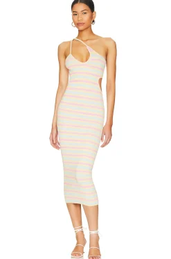 Sale Nadira Cut Out Midi Knit Dress Dresses