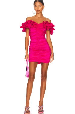 Fashion Nikolina Ruched Dress Dresses