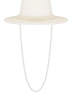 Hot Pearl Embellished Hat Accessories