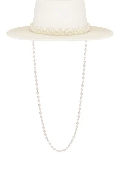 Hot Pearl Embellished Hat Accessories