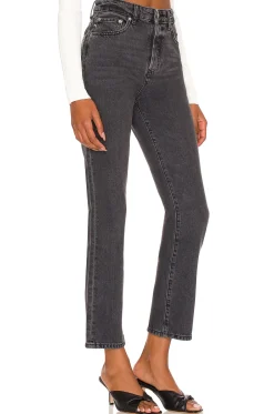Outlet Reece High Rise Slim Straight Denim