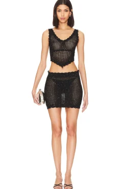 Sale Renata Knit Shimmer Skirt Swimsuits & Cover-ups