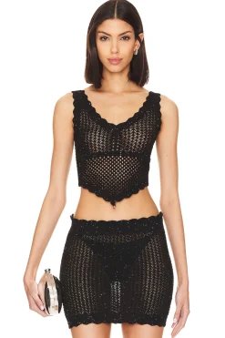 New Renata Knit Shimmer Top Tops